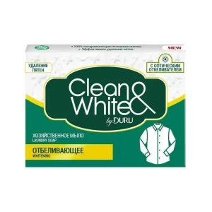 Мыло хозяйственное отбеливающее Clean&White Duru, 4x120 г